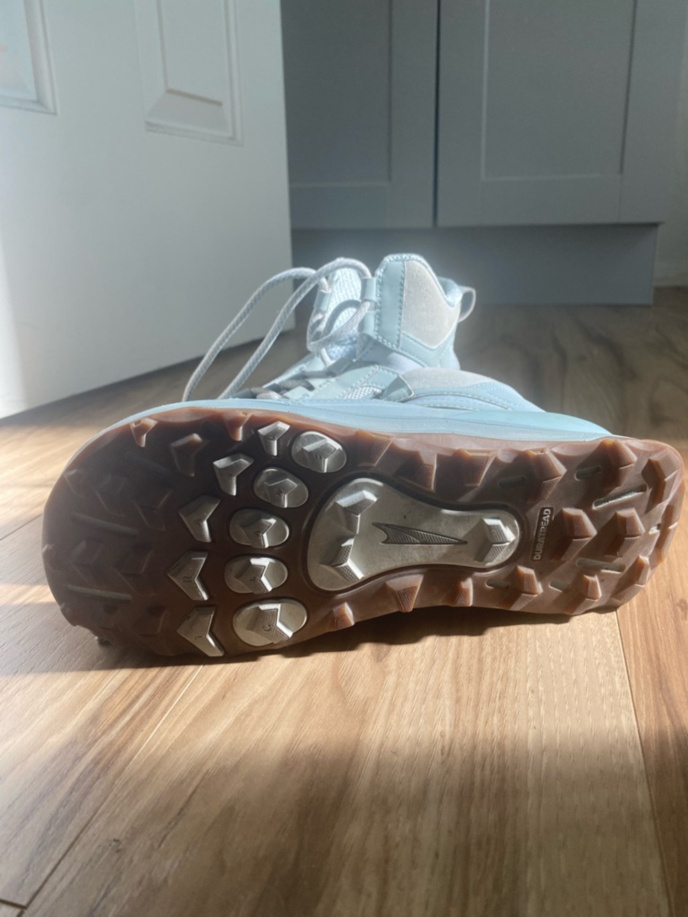 Altra Lone Peak Hiking Shoe, Light baby blue Women's High-Top Athletic Sneakers - Picture 5 of 7
